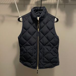 J crew factory puffer vest navy XS